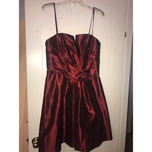 Stunning red short formal dress